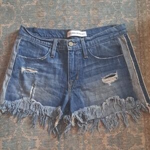 Flying Monkey Frayed Blue Jean Shorts